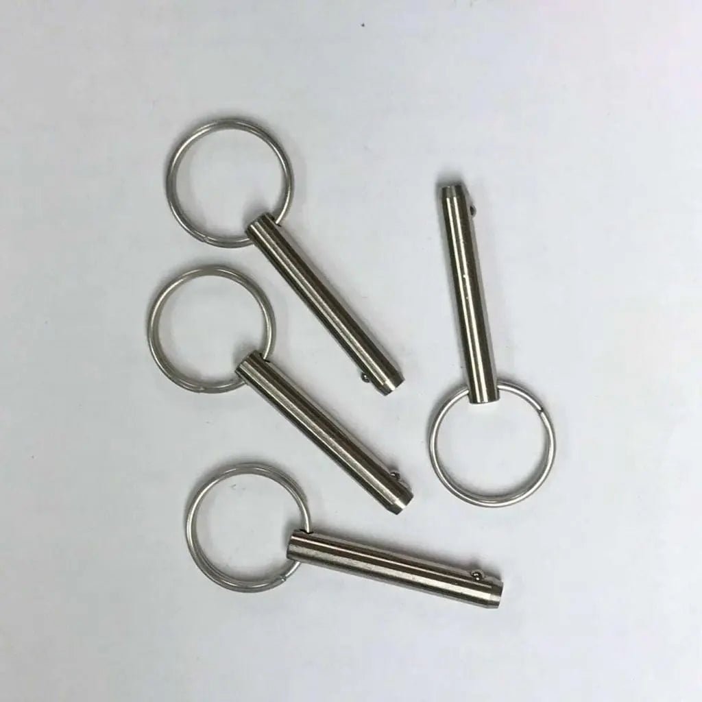 4-Pack 1/4” Diameter x 1-1/4” Grip Length Detent Ring Pins – Stainless Steel PYP 